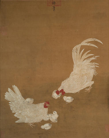 Chickens and Chicks after Ming Emperor Xuanzong (1426-1435)