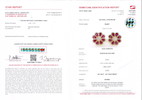 Thumbnail of PAIR OF RUBY AND DIAMOND 'FLOWER' EARRINGS image 3