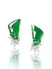 Thumbnail of PAIR OF JADEITE AND DIAMOND 'AUSPICIOUS MELON' EARRINGS image 1