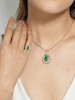 Thumbnail of JADEITE AND DIAMOND RING AND PENDANT SET (2) image 2