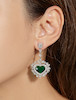Thumbnail of EMERALD AND DIAMOND PENDENT EARRINGS image 2