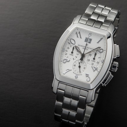 Bonhams : Vacheron Constantin. A stainless steel automatic calendar ...