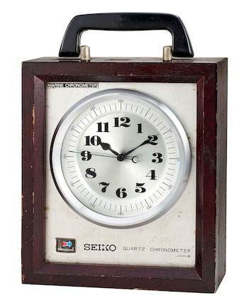 Bonhams : Seiko. A Quartz Chronometer Clock