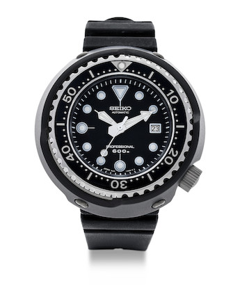 Bonhams : Seiko. A Stainless Steel and Titanium Limited Edition Automatic  Diver's Calendar Wristwatch, 'Historical Collection The Year 2000' Ref. SBDX005, /1000, With Box, Guarantee and Manual