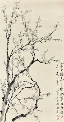 Bonhams : QI BAISHI (1864-1957) Ink Plum Blossoms