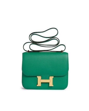 Hermes Constance 18 Shoulder Bag Green Box Calf – AMORE Vintage Tokyo