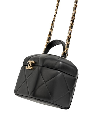 Bonhams : CHANEL NAVY AND BLACK LAMBSKIN LARGE GABRIELLE BAG (includes  authenticity card, original dust bag and box)