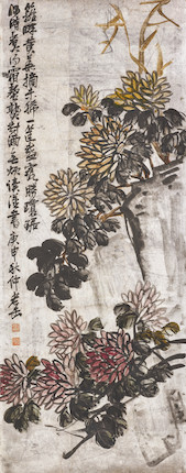 Bonhams Wu Changshuo 1844 1927 Seasonal Flowers