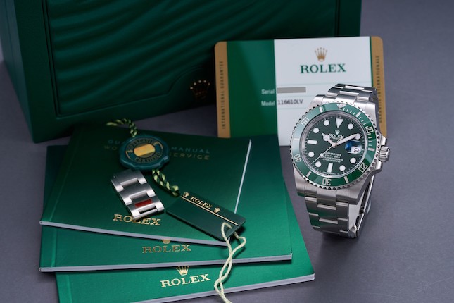 Rolex Submariner Green Dial Hulk Box and Warranty Card April