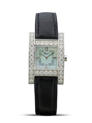 Bonhams : CHOPARD H YOUR HOUR, REF.13/6621, A WHITE GOLD AND DIAMOND ...