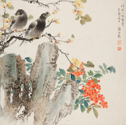 Bonhams : YAN BOLONG (1898-1954) Seasonal Flowers and Birds