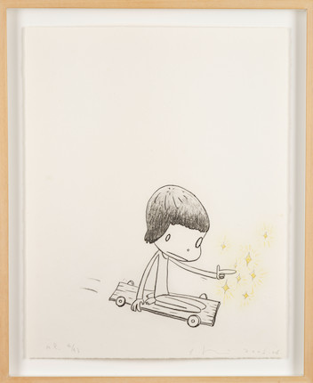 Yoshitomo Nara (B. 1959) Dizzy on Wheels image 2