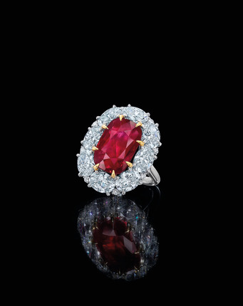 IMPORTANT RUBY AND DIAMOND RING image 14
