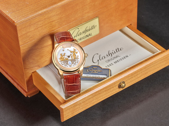 Bonhams : GLASHÜTTE ORIGINAL 1845 KLASSIK MEISSEN, A LIMITED EDITION ...