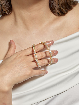 PAIR OF DIAMOND BANGLES (2) image 2