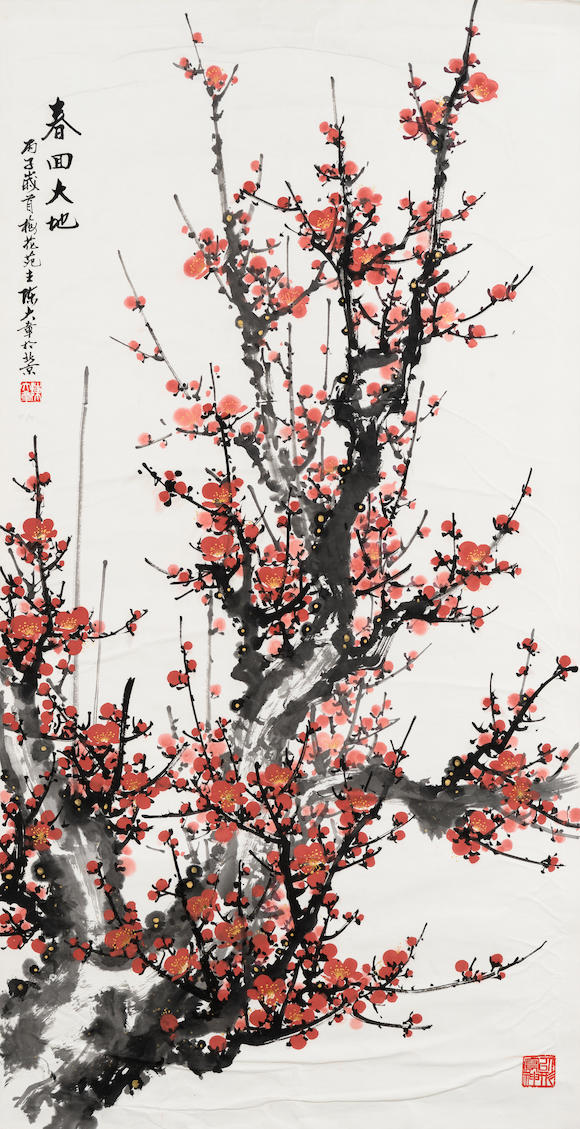 Bonhams : Chen Dazhang (b.1930) Plum Blossom