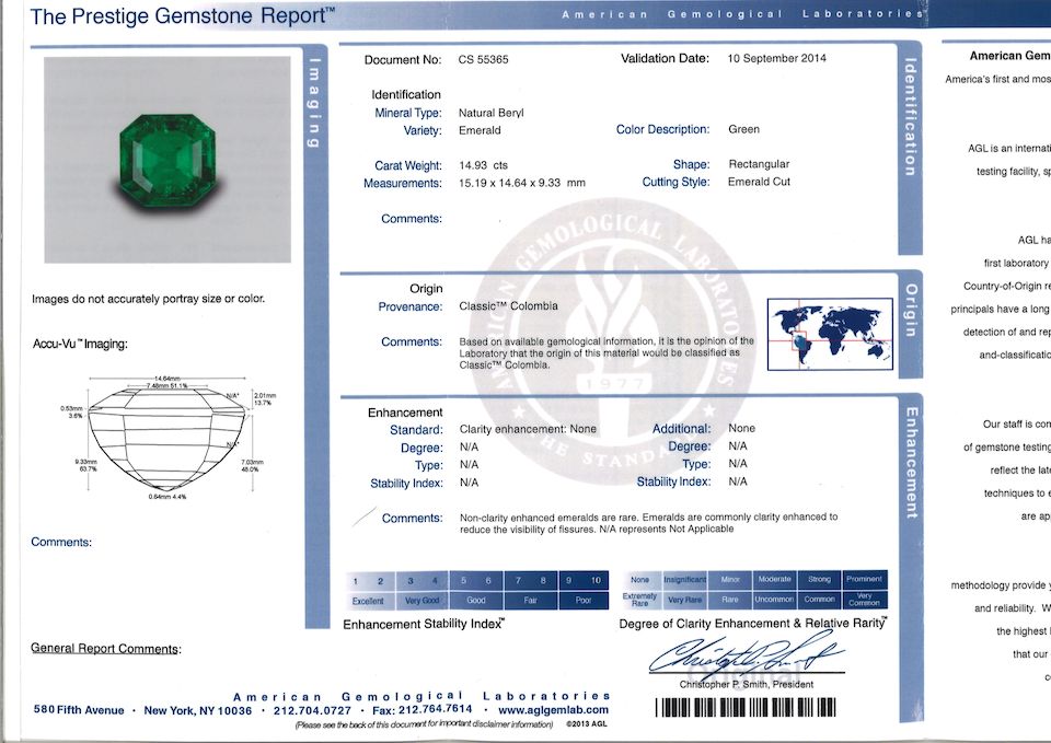 An important emerald and diamond ring