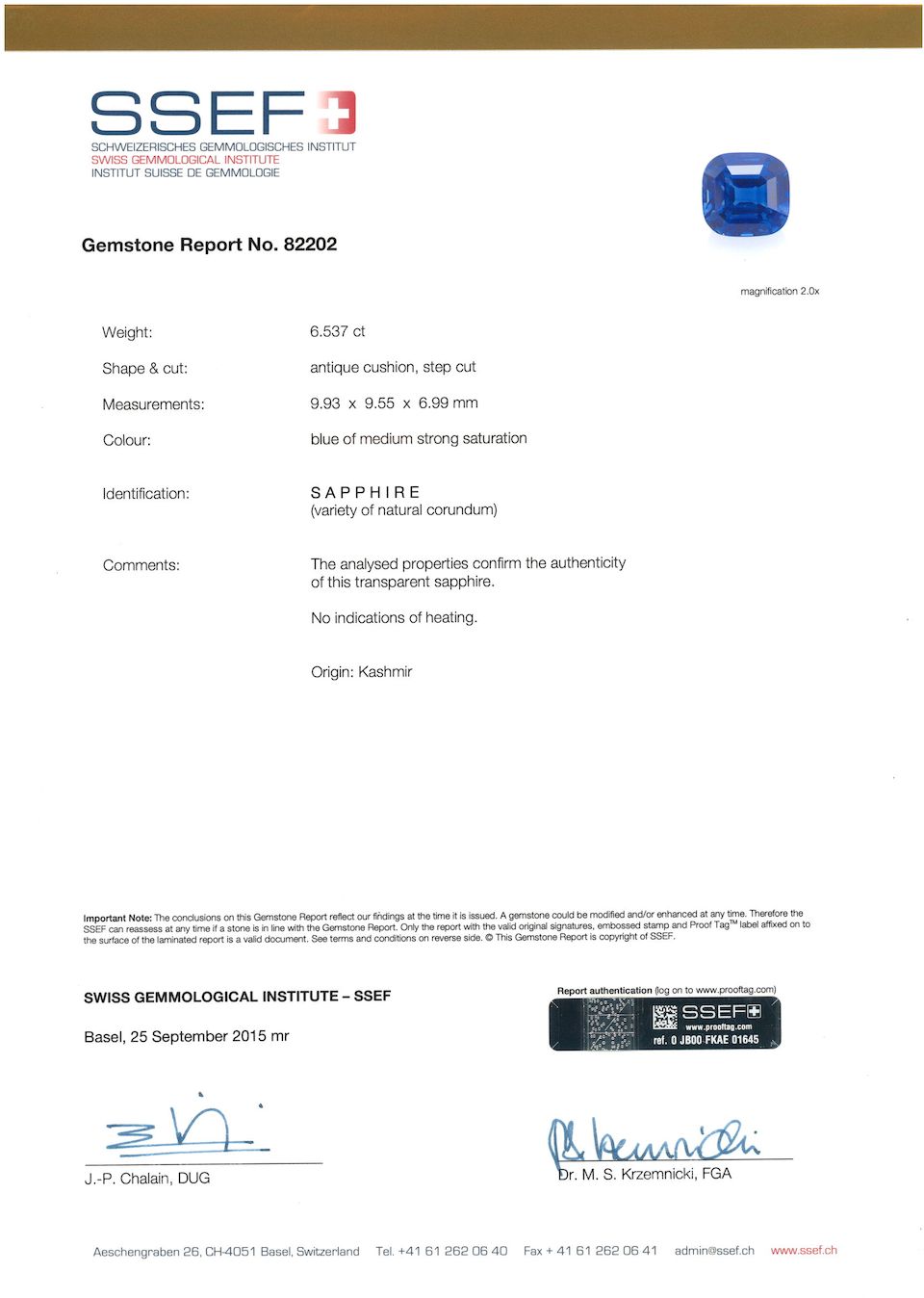 An important sapphire and diamond ring