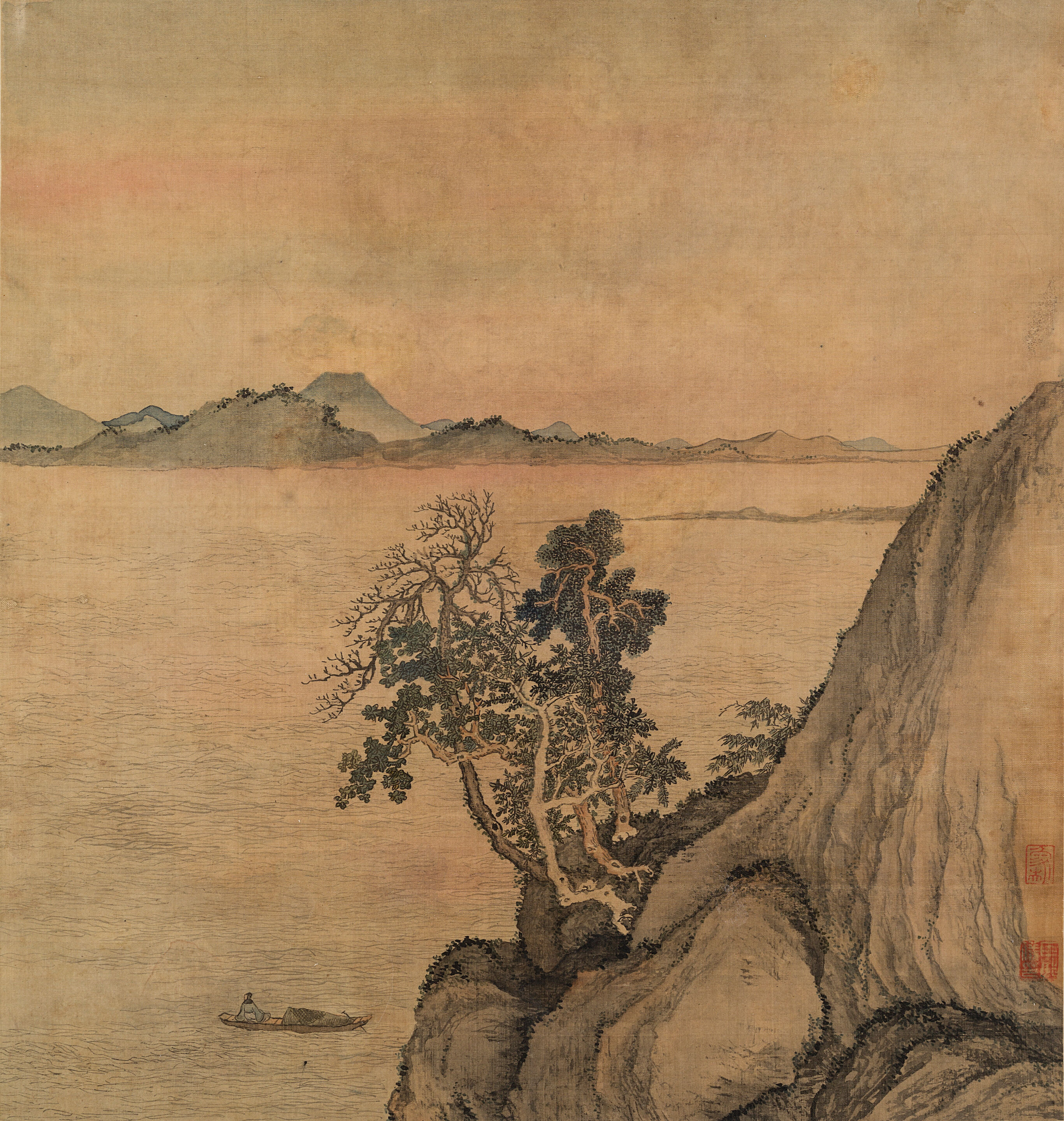 Landscape After Wang Hui - Thumb 3