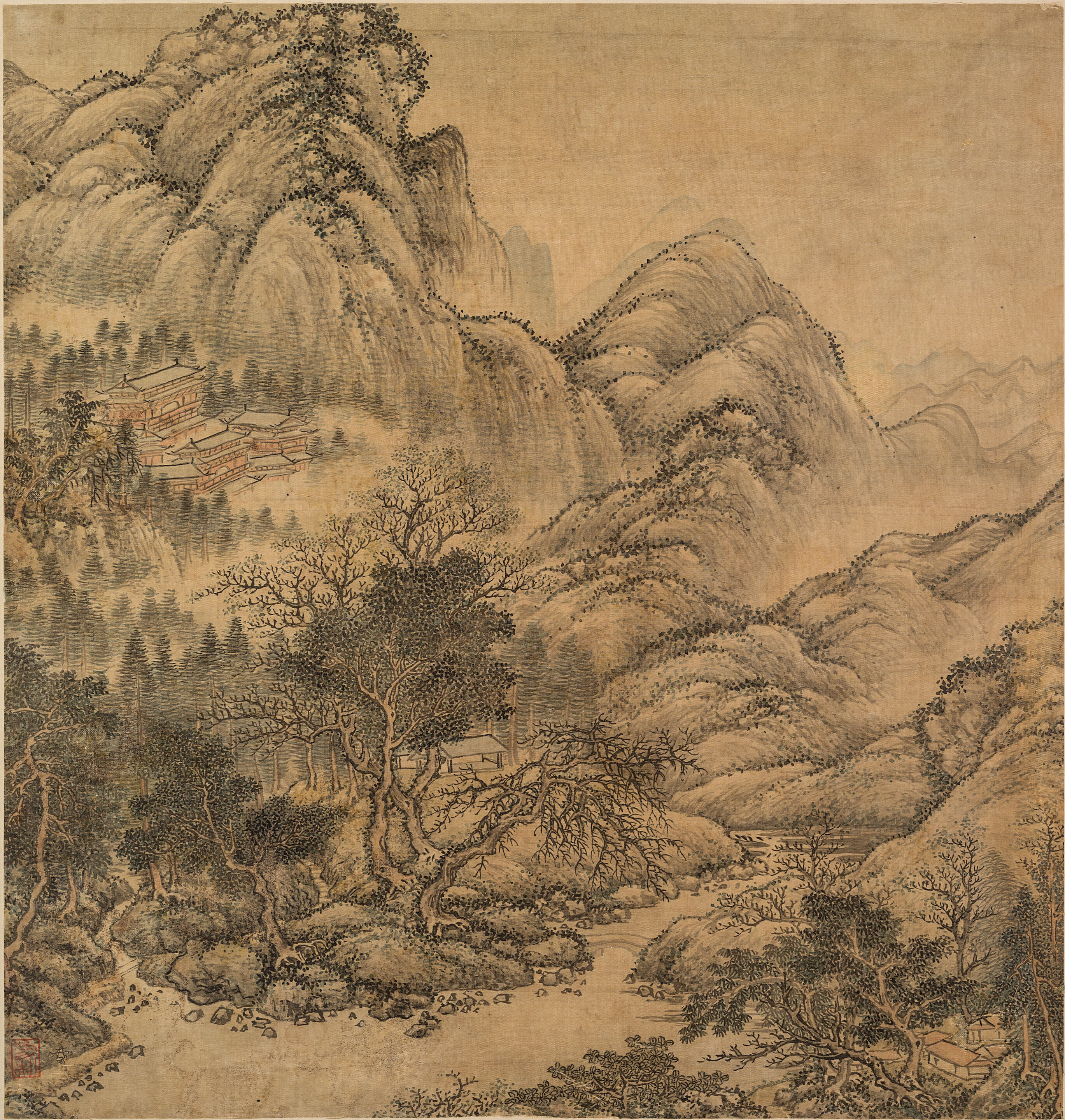 Landscape After Wang Hui - Thumb 6