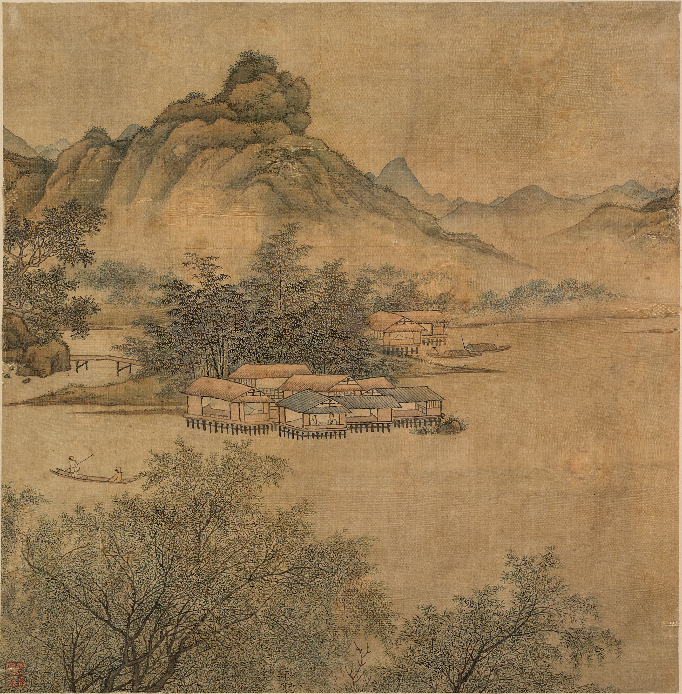 Landscape After Wang Hui - Thumb 5
