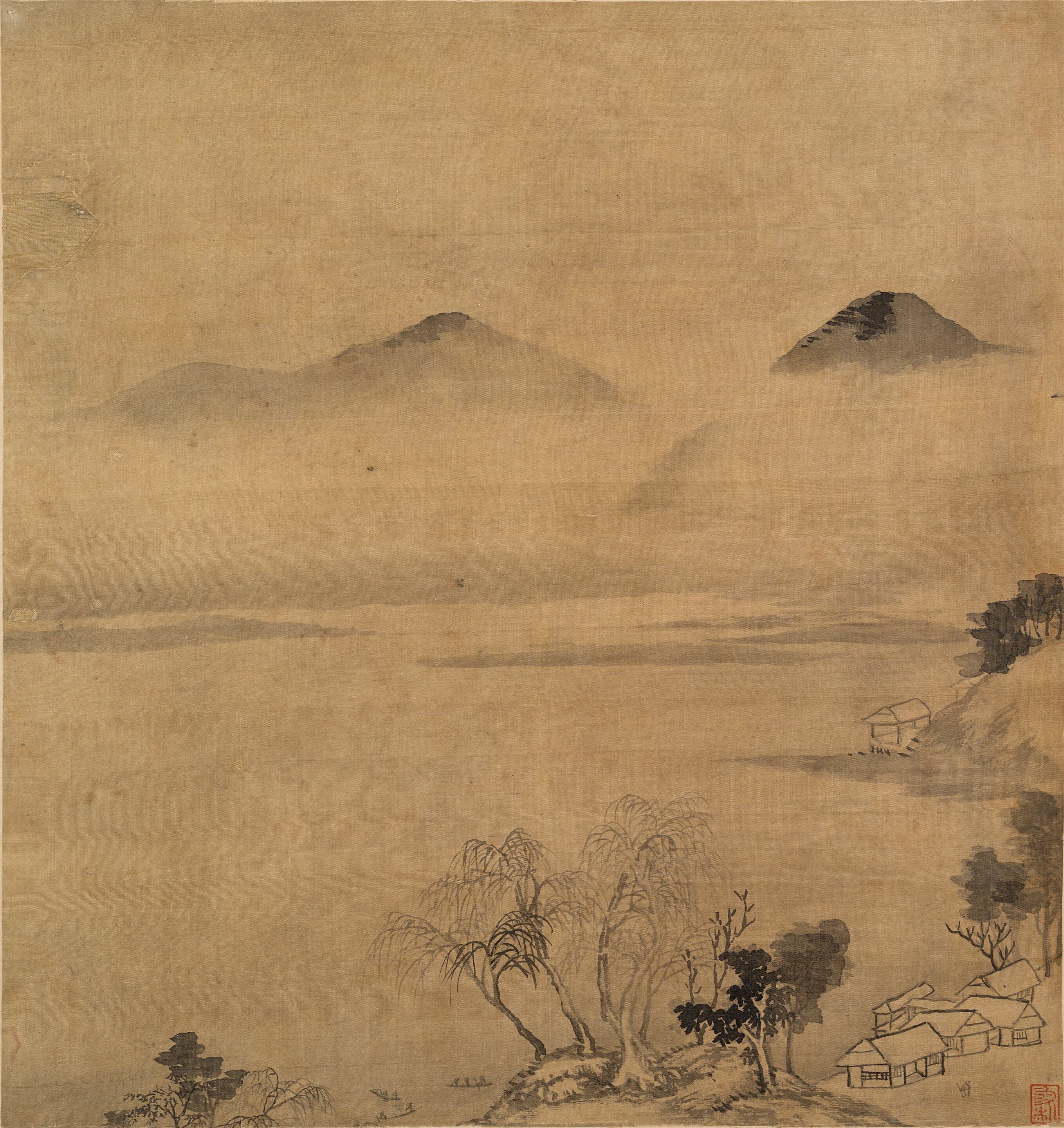 Landscape After Wang Hui - Thumb 4