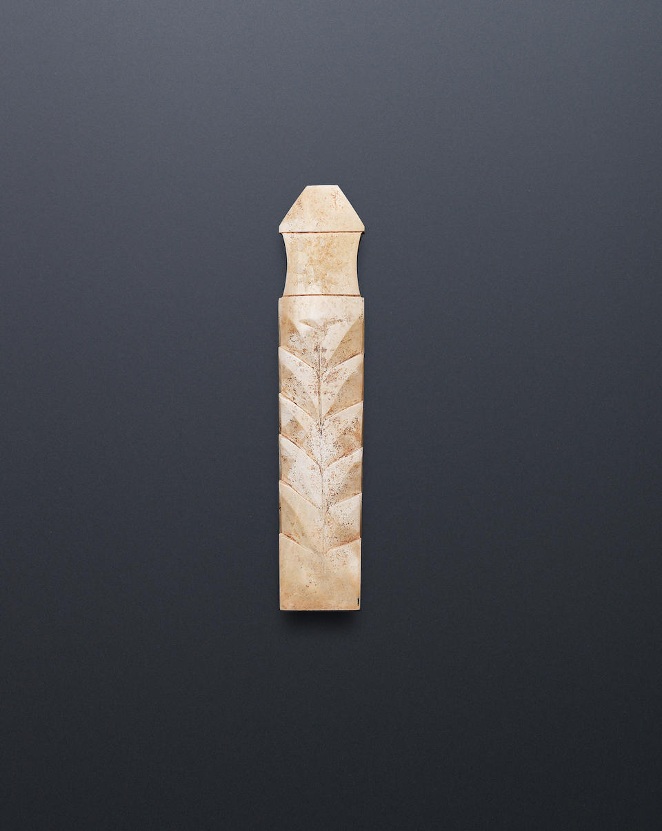 A small calcified jade blade Western Zhou Dynasty
