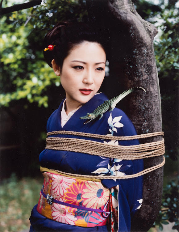 Bonhams Nobuyoshi Araki B 1940 Bondage Woman Against Tree This