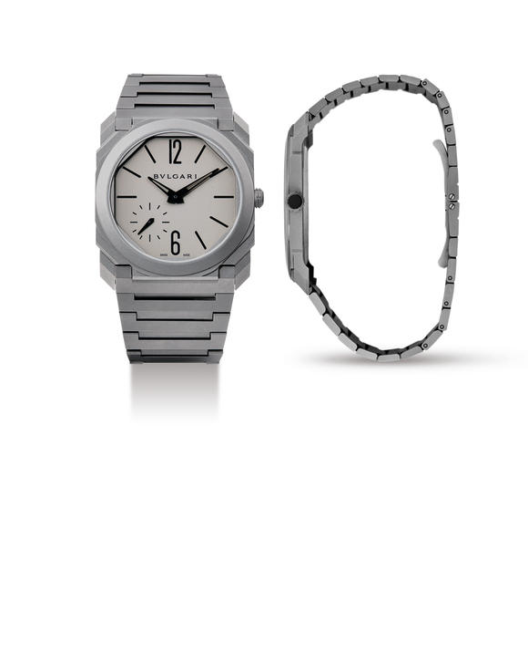 Bonhams : Bulgari. A limited edition stainless steel automatic