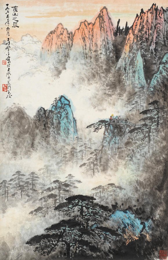 Bonhams : Ying Yeping (1910-1990) Morning at Mount Huang