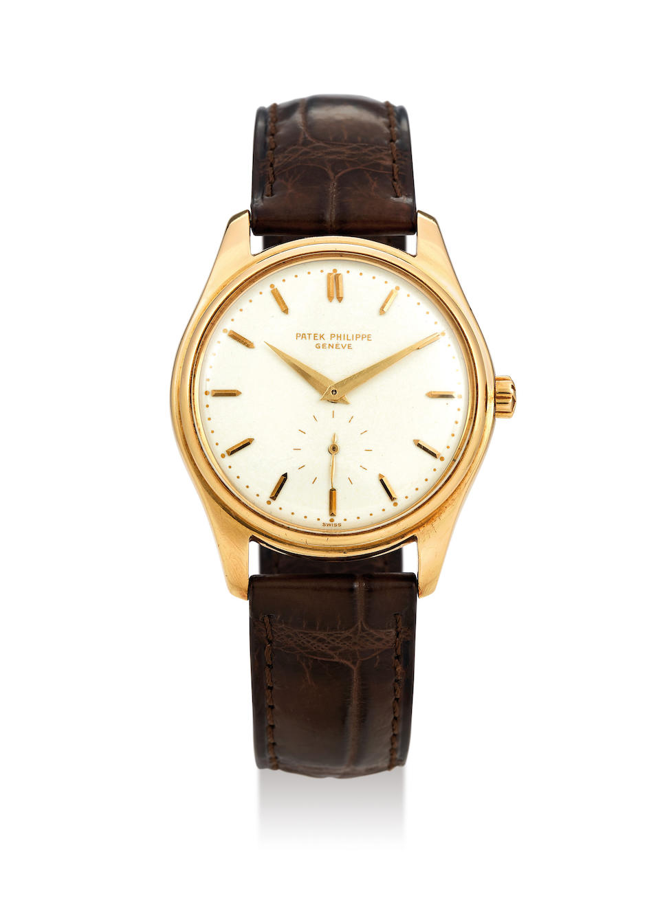 Bonhams : Patek Philippe. A Fine Yellow Gold Wristwatch with Enamel ...