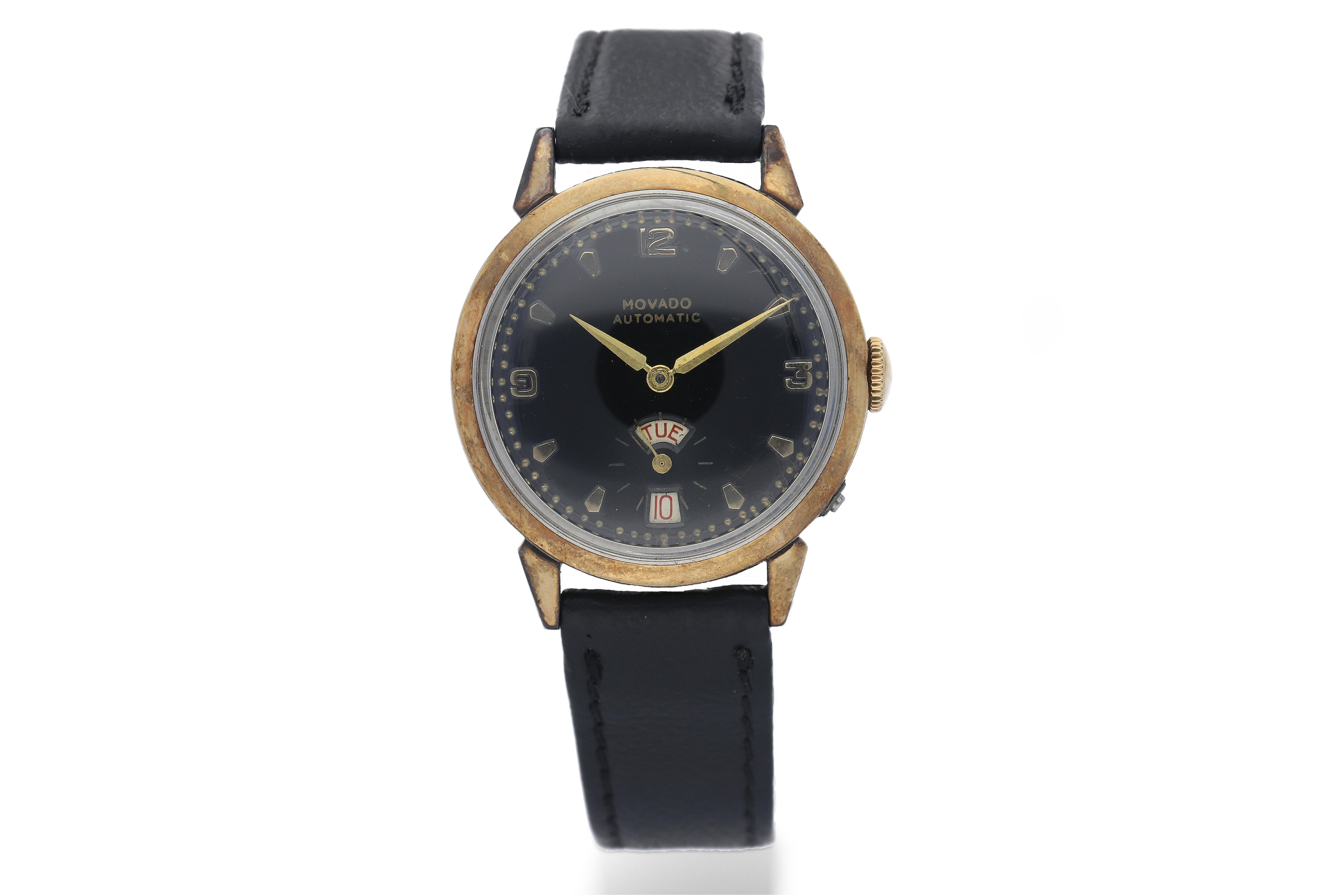 MOVADO. Lady's wristwatch, rectangular case in 18K (750°…