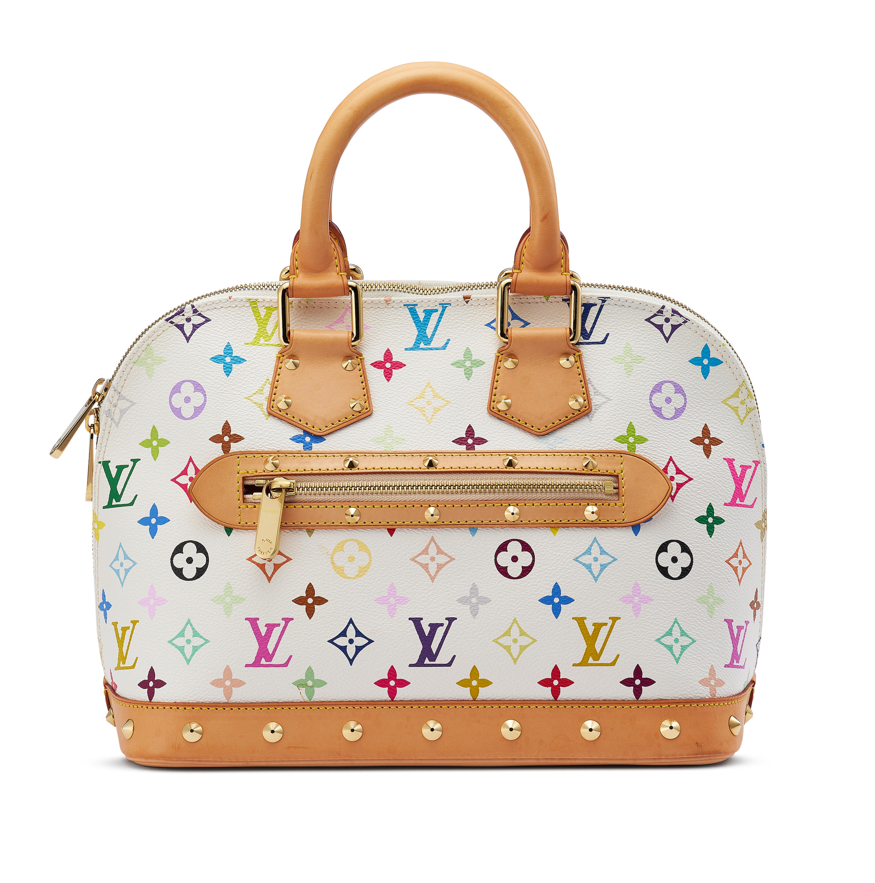 Louis Vuitton Takashi Murakami Nano Speedy Black Multicolour Limited Edition Bag