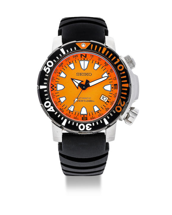 Seiko. A Stainless Steel Automatic Diver's Calendar Wristwatch,  'Landmonster', , , With Guarantee, Manual and Box -  Bonhams