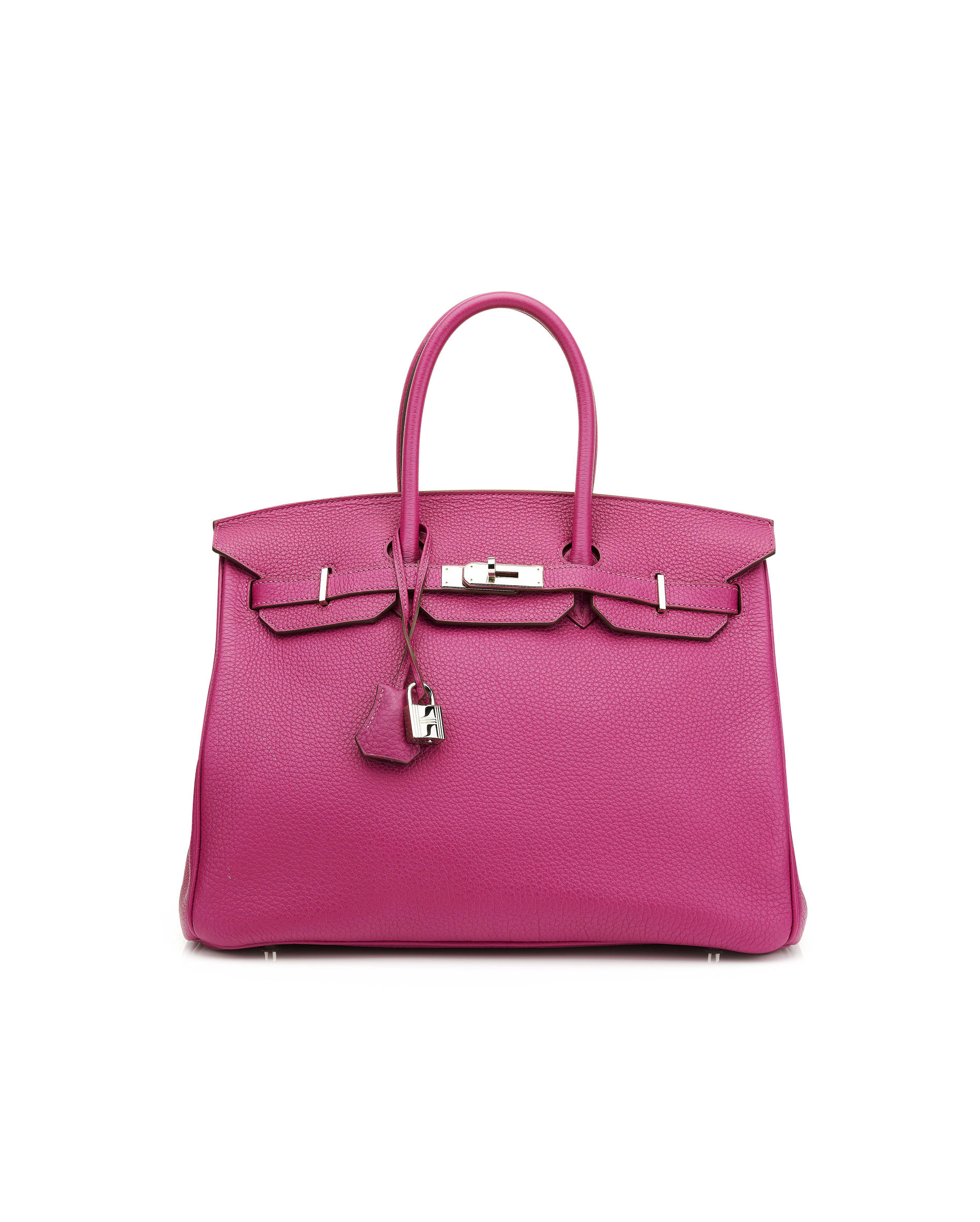 Hermes Pink Ostrich Leather 35cm Birkin Bag, 2006