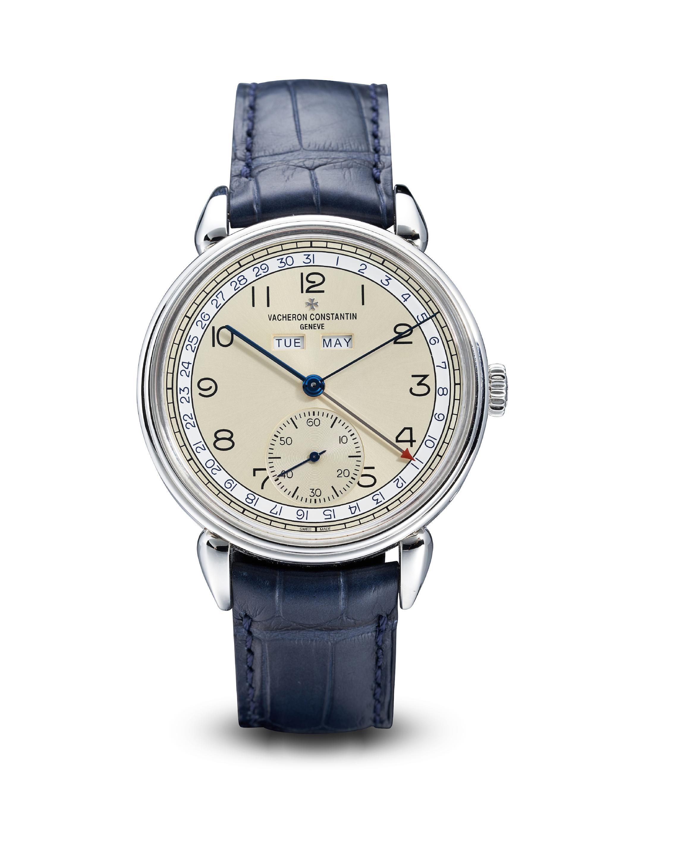 Bonhams : Louis Vuitton. A White Gold Escale Worldtime Automatic  Wristwatch, TG9748, With box, certificate and extra strap