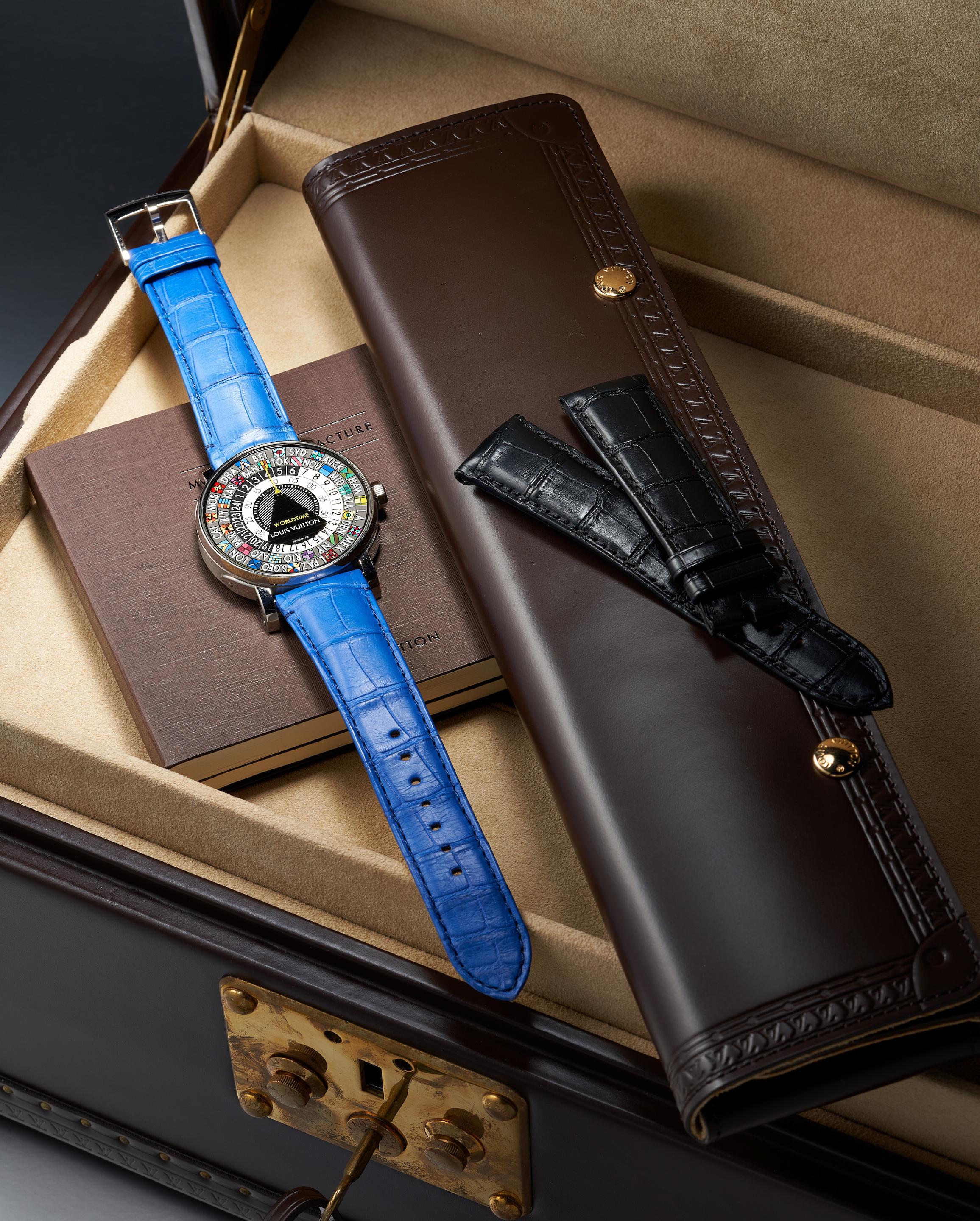 Escale Worldtime Blue watch, Louis Vuitton