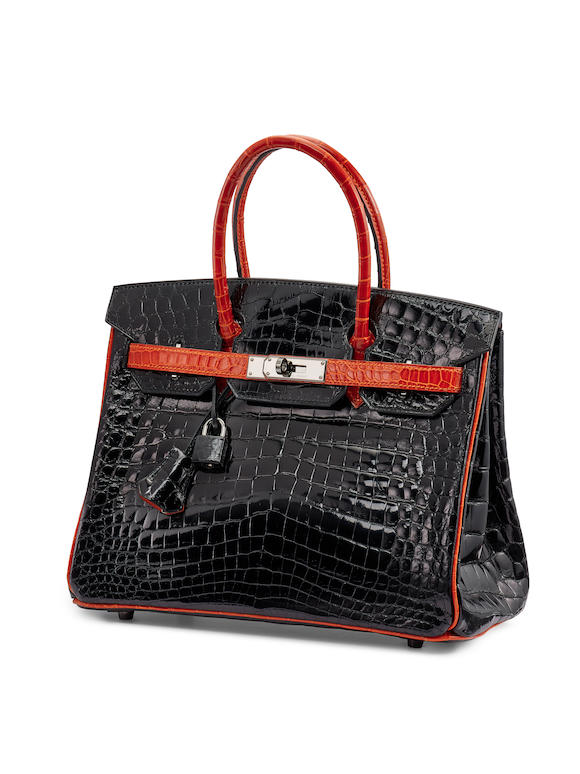 hermes red crocodile birkin bag