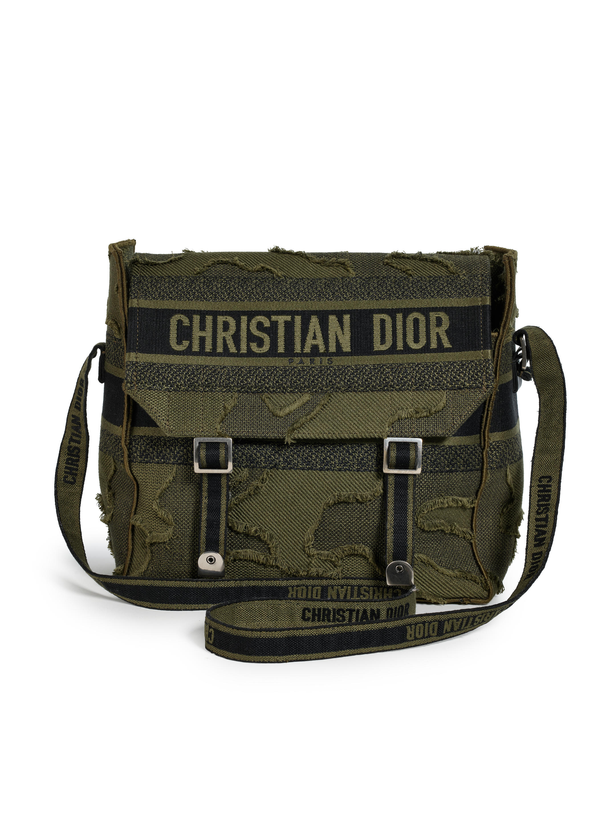 Dior New Camp Messenger Bag Green For Sale at 1stDibs  christian dior  messenger bag, christian dior army green bag, dior camp bag