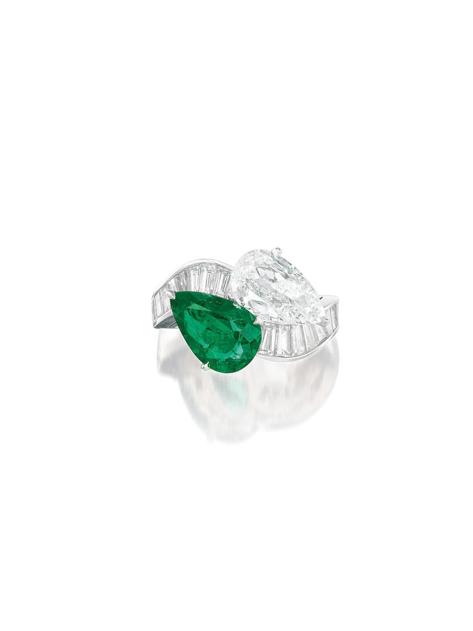 Bulgari An Emerald And Diamond Toi Et Moi Ring Bonhams