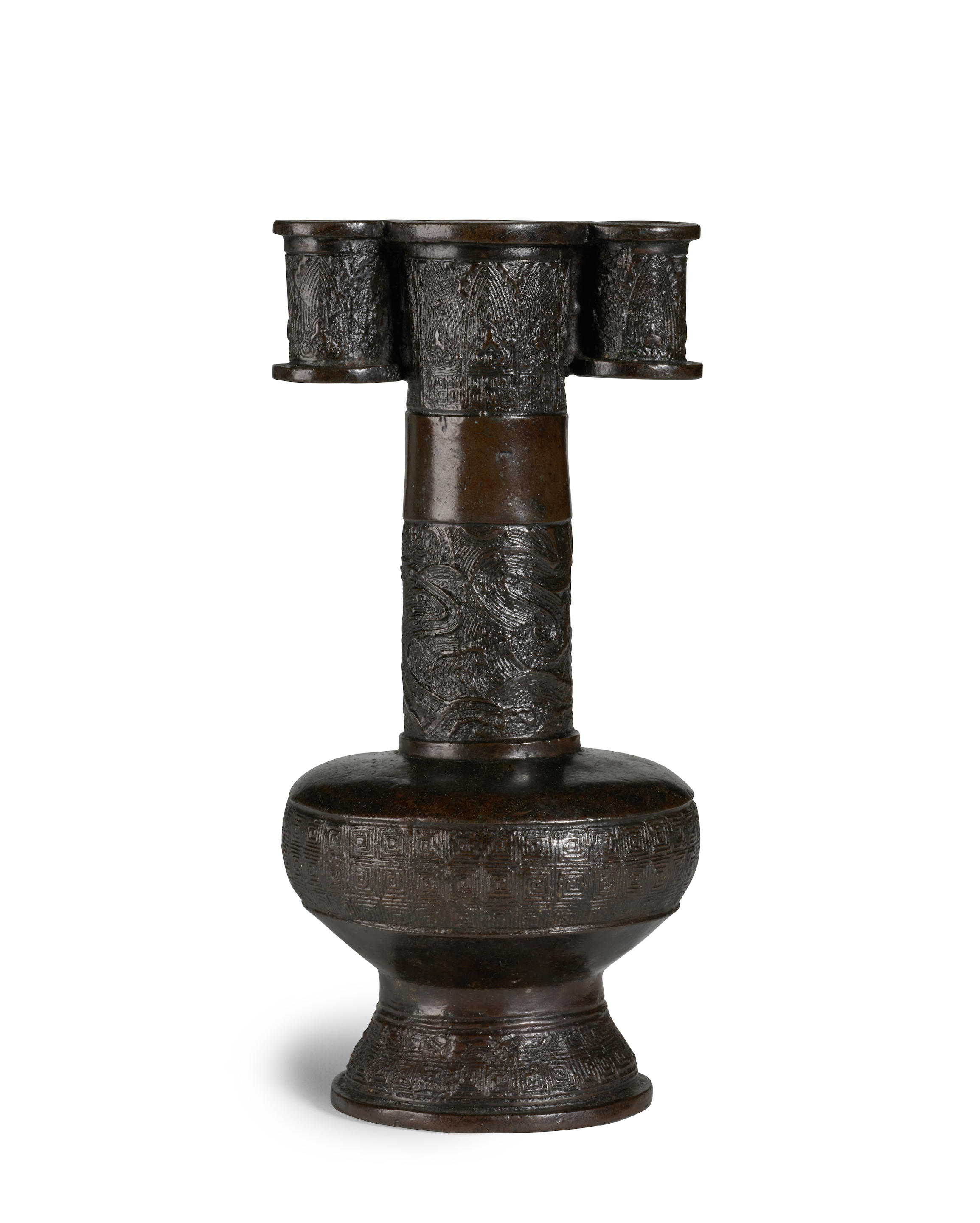 A Rare Bronze Arrow Vase Touhu Yuan Dynasty Bonhams