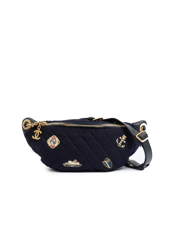navy chanel flap bag