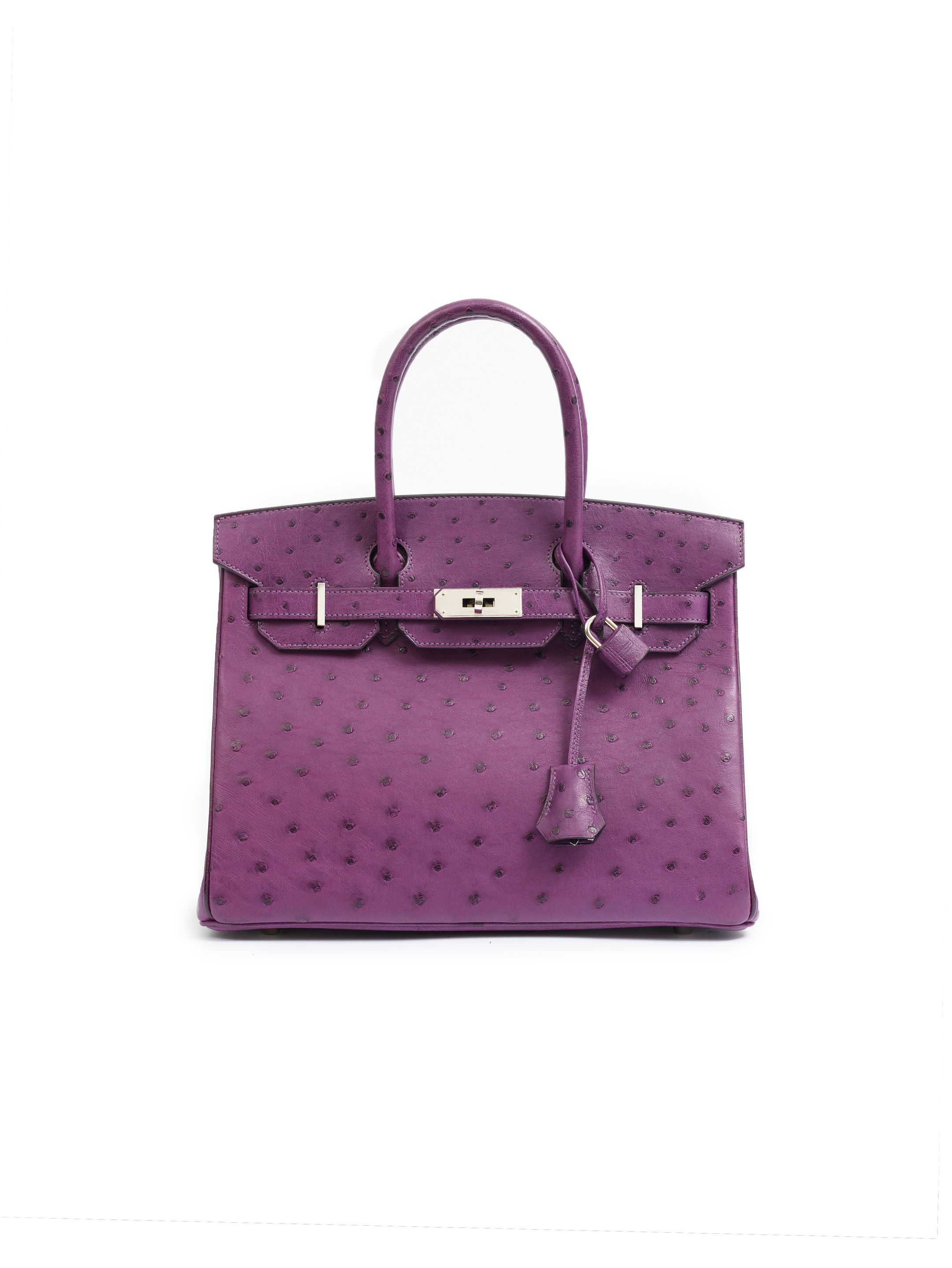 Bonhams HERMÈS: VIOLET OSTRICH BIRKIN 30 WITH PARLLADIUM