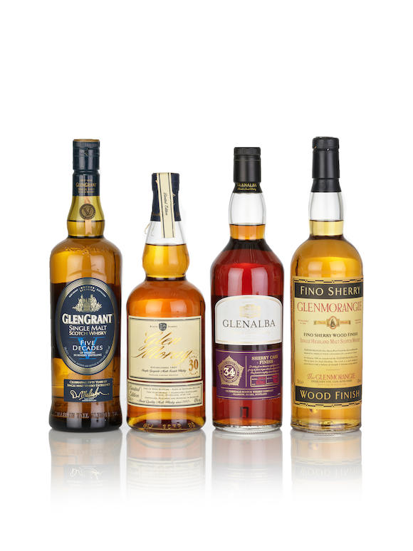 Bonhams : Glen Moray-30 year old (1) Glenmorangie Fino Sherry Wood-15 ...