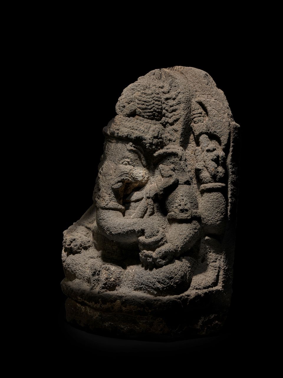 AN ANDESITE FIGURE OF GANESHA JAVA, INDONESIA, CIRCA 11TH CENTURY ...