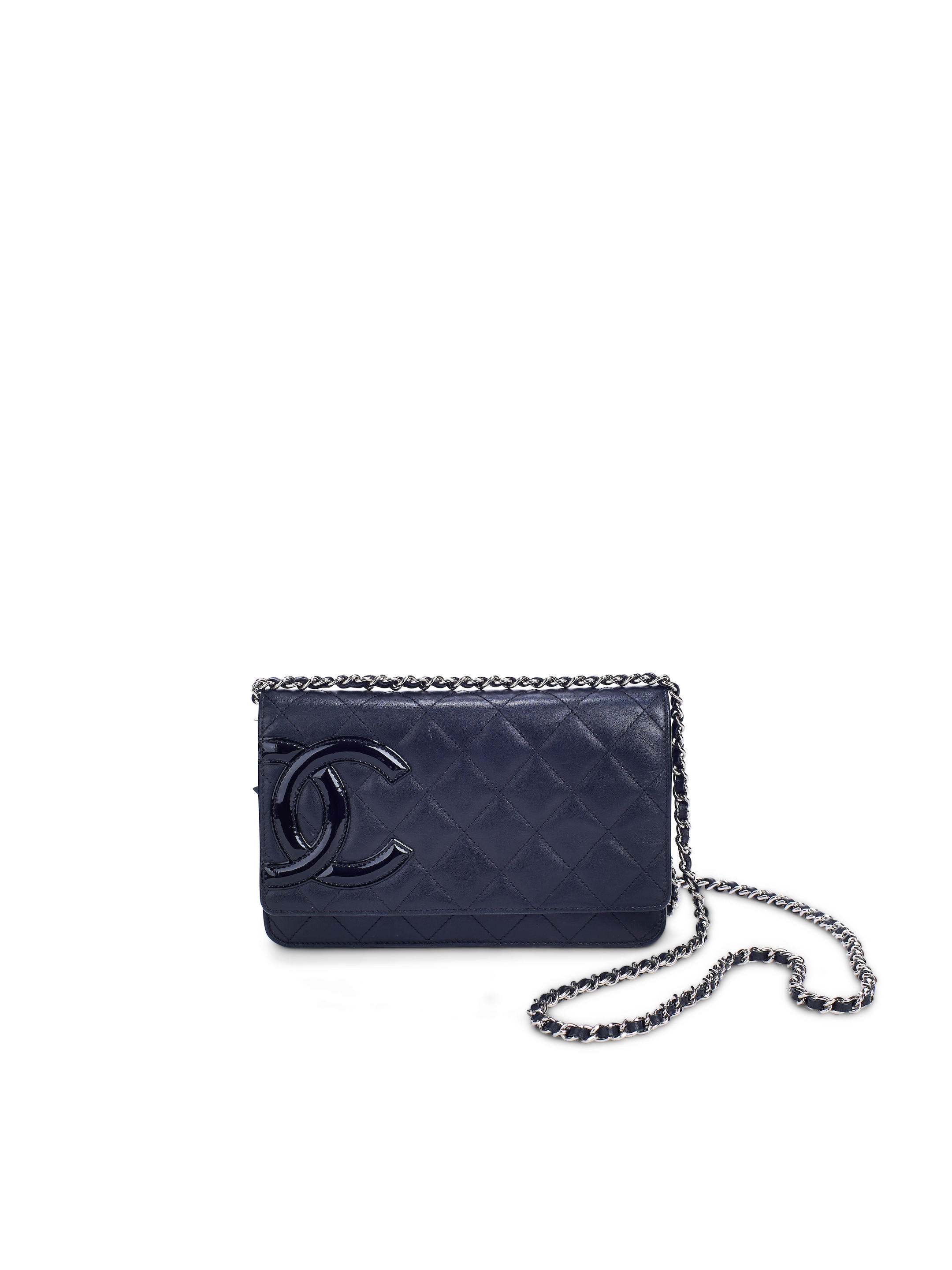 Chanel Black Quilted Caviar Trendy CC Wallet on Chain Woc Gold Hardware, 2019 (Very Good), Womens Handbag
