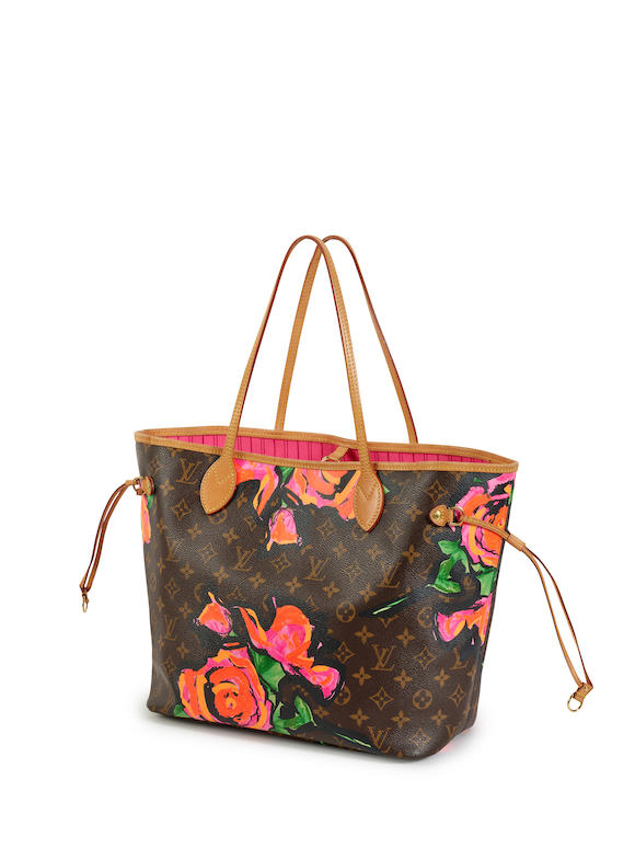 Sold at Auction: Louis Vuitton, LOUIS VUITTON NEVERFULL MM ROSES