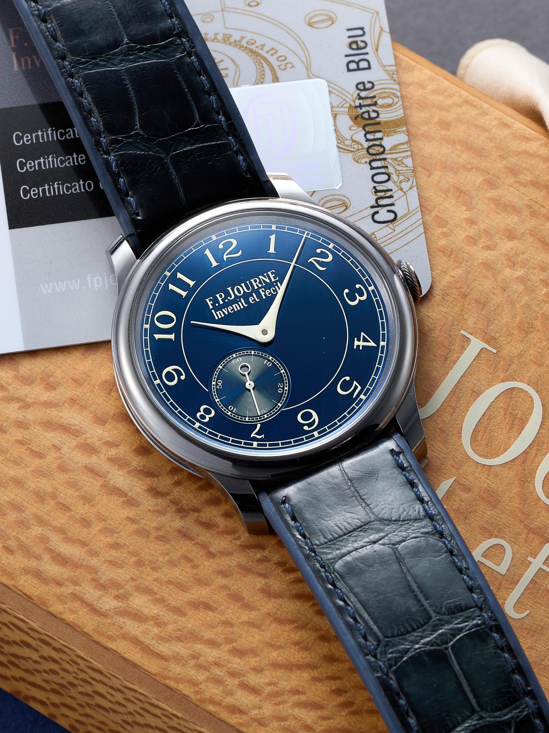 Bonhams F P Journe Chronometre Bleu A Tantalum Wristwatch Circa 12