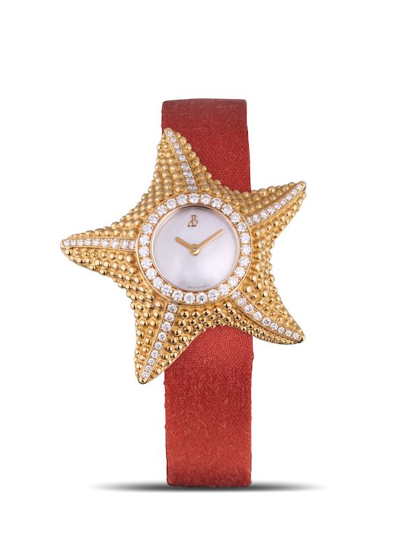 Bonhams : BERTOLUCCI STELLA, REF.HJ123, A NEW OLD STOCK YELLOW GOLD AND DIAMOND-SET WRISTWATCH