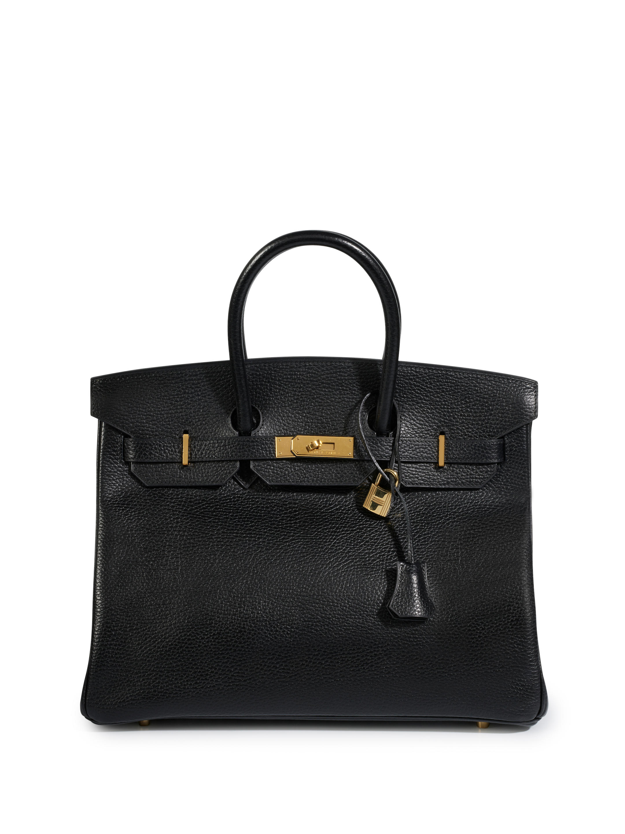 1997 Authentic Hermes birkin 35 black Ardennes leather & gold